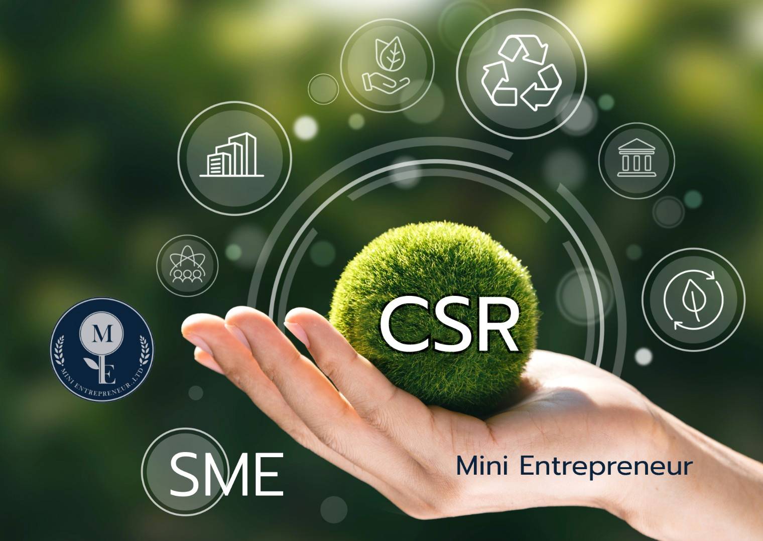 ประกาศข่าวสารต่าง & CSR  by  Mini  Entrepreneur 